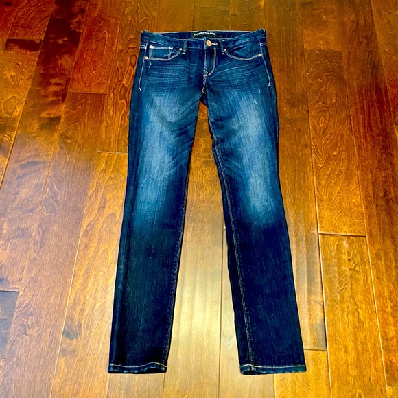 Express Dark blue skinny jeans